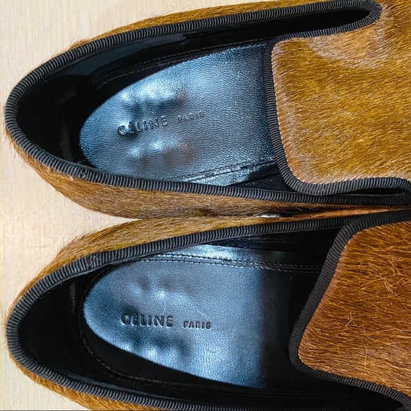 CELINE ponyhair loafers in brown. Made in Italy. - Picture 5 of 5